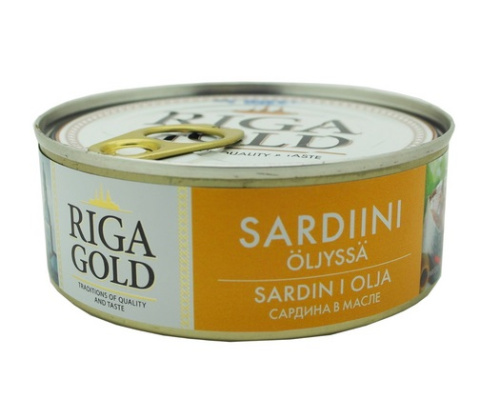 Riga Gold Сардина в масле 240г 