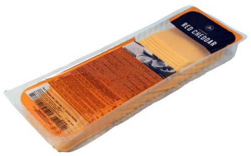 Red Cheddar cheese, slices 1 kg