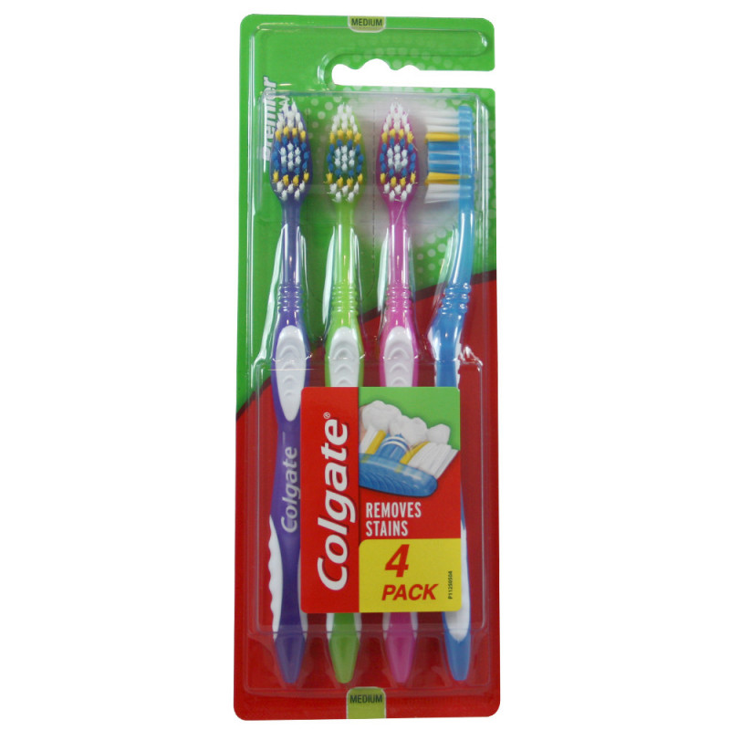 Colgate Extra Clean &#1047;&#1091;&#1073;&#1085;&#1072;&#1103; &#1097;&#1077;&#1090;&#1082;&#1072; &#1089;&#1088;&#1077;&#1076;&#1085;&#1077;&#1081; &#1078;&#1077;&#1089;&#1090;&#1082;&#1086;&#1089;&#1090;&#1080; 4 &#1096;&#1090;

