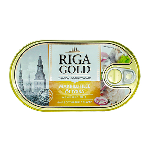 Old Riga Филе скумбрии в масле 190 г