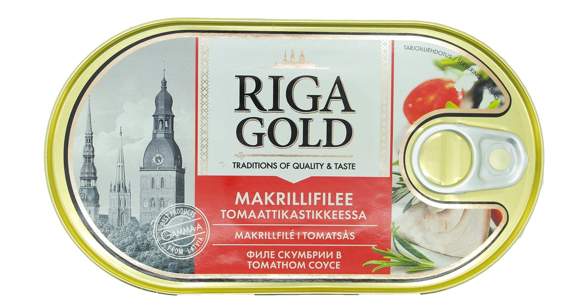 Old Riga Филе скумбрии в томатном соусе 190 г