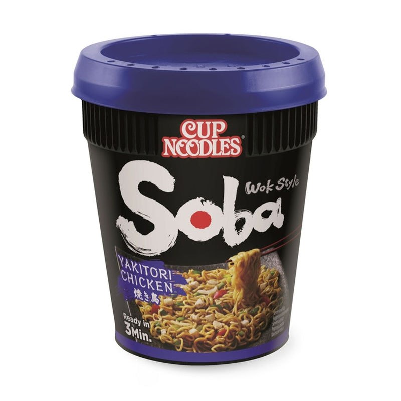 Soba Cup Noodles Yakitori Chicken Лапша быстрого приготовления с курицей 89г