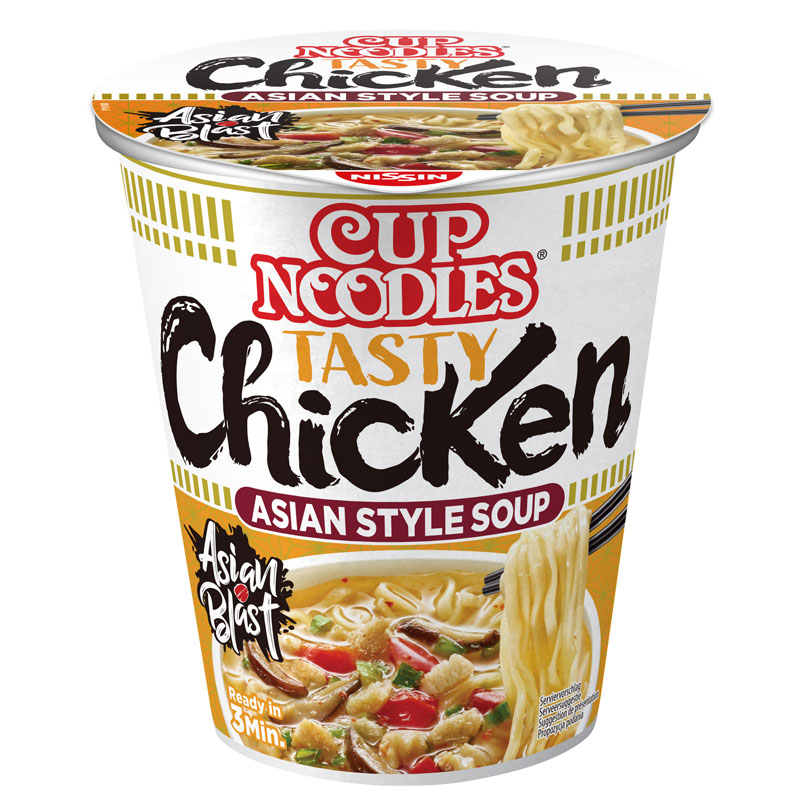 Nissin Cup Noodles Лапша быстрого приготовления Курица с имбирем 63г 