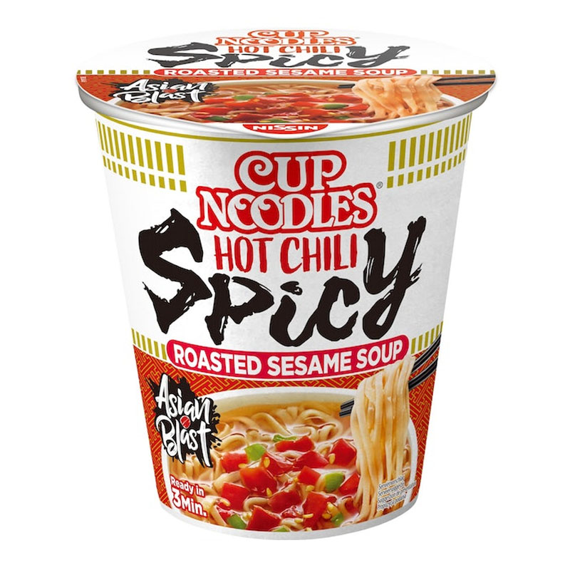Nissin Cup Noodles Hot Chili Spicy Лапша быстрого приготовления 66г 