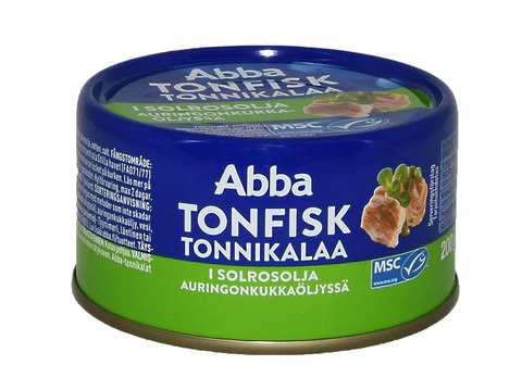 Abba тунец в подсолнечном масле 200 / 150 г