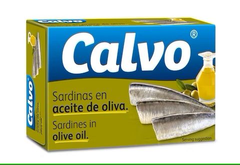 Calvo сардины в оливковом масле 120г/84г 
