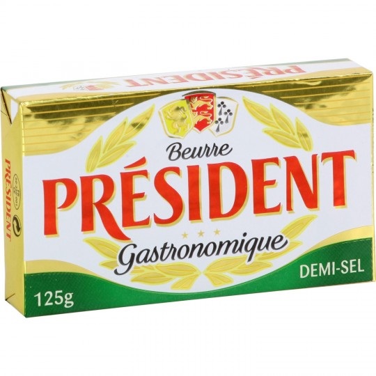 President gourmet butter 125g
