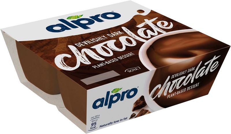 Alpro Соевый пудинг 4x125г Темный шоколад 
