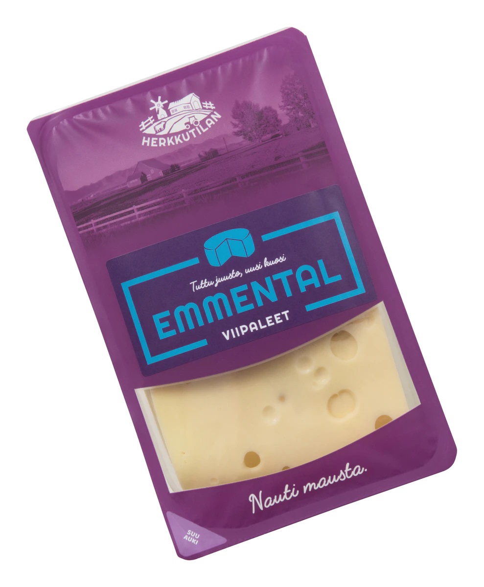Herkkutilan Slices Emmental Cheese 400g ( Lactose Free )