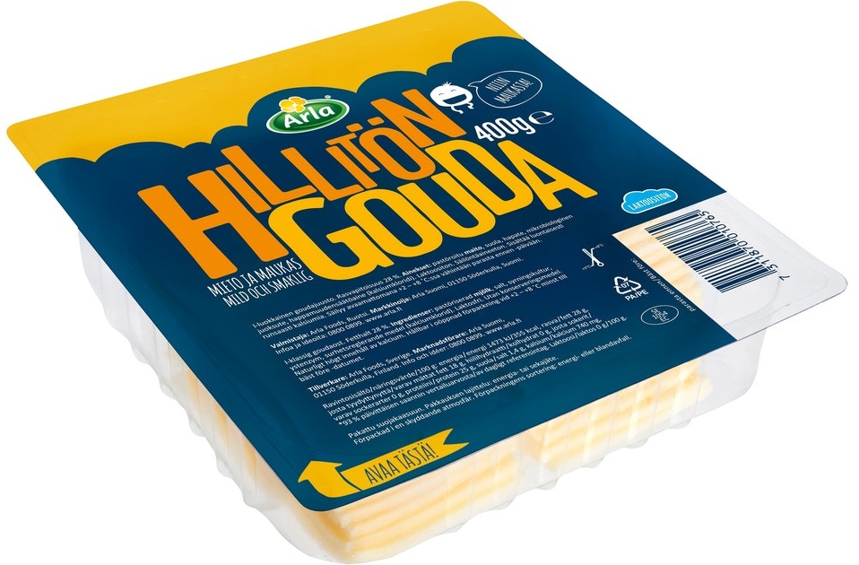 Arla Hillitön Gouda 400 g slice