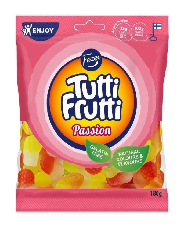 Fazer Tutti Frutti Passion &#1046;&#1077;&#1074;&#1072;&#1090;&#1077;&#1083;&#1100;&#1085;&#1099;&#1077; &#1082;&#1086;&#1085;&#1092;&#1077;&#1090;&#1099; 180&#1075;&#160;